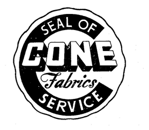 CONE FABRICS SEAL OF SERVICE