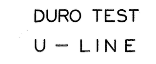 DURO TEST U-LINE trademark