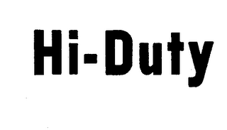 HI-DUTY trademark