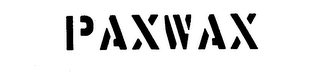 PAXWAX trademark