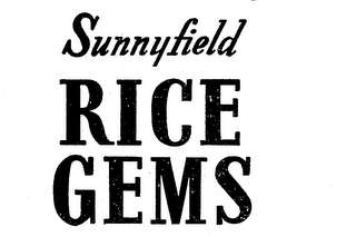 SUNNYFIELD RICE GEMS