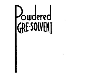 POWDERED GRE-SOLVENT