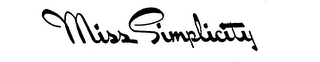 MISS SIMPLITY