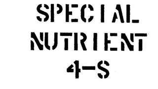 SPECIAL NUTRIENT 4-S