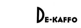 DE-KAFFO trademark