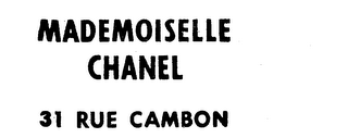 MADEMOISELLE CHANEL 31 RUE CAMBON