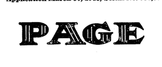 PAGE trademark