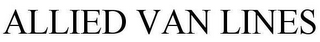 ALLIED VAN LINES