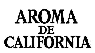 AROMA DE CALIFORNIA