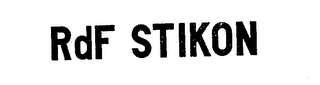 RDF STIKON trademark