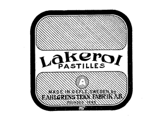 LAKEROL PASTILLES