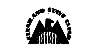 CLEAR AND STAYS CLEAR trademark