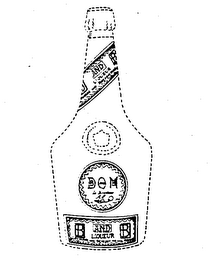 B AND B LIQUEUR D O M LE DIRECTEUR A.L. CONTAINING ONLY BENEDICTINE AND BRANDY