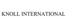 KNOLL INTERNATIONAL trademark