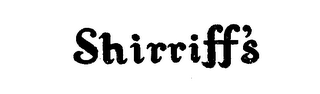 SHIRRIFF'S