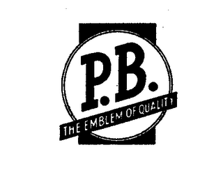 P.B. THE EMBLEM OF QUALITY