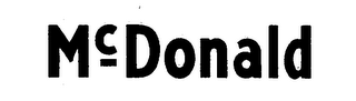 MCDONALD trademark