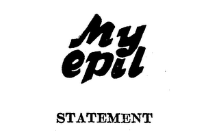 MY EPIL trademark