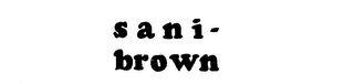 SANI-BROWN