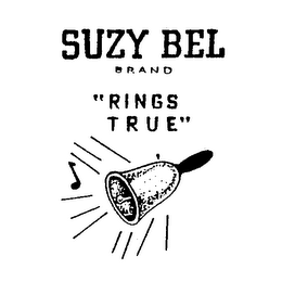 SUZY BEL BRAND "RINGS TRUE" trademark