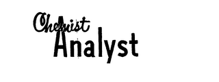 CHEMIST ANALYST