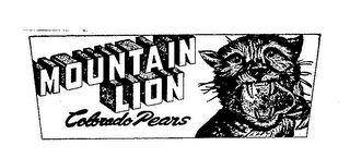 MOUNTAIN LION COLORADO PEARS