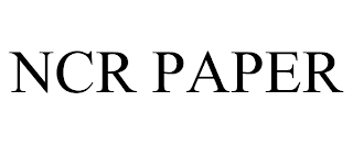 NCR PAPER trademark
