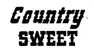 COUNTRY SWEET