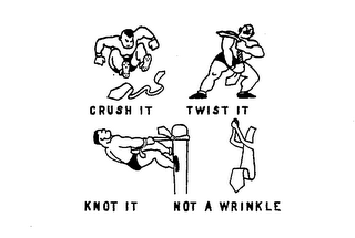 CRUSH IT, TWIST IT, KNOT IT, NOT A WRINKLE