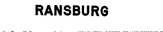 RANSBURG trademark