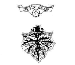 GOLD-LEAF GOLD LEAF COGNAC DENIS MOUNIE & CO.  ESTABLISHED 1838 BY APPOINTMENT TO THE LATE KING GEORGE V PRODUCE OF FRANCE