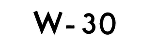 W-30
