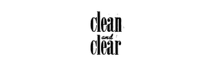 CLEAN AND CLEAR trademark