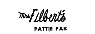 MRS. FILBERT'S PATTIE PAK