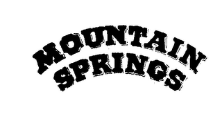 MOUNTAIN SPRINGS