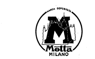 MARCA DEPOSITATA M MOTTA MILANO