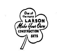 ONE OF THE MANY LARSON MAKE YOUR OWN CONSTRUCTION SETS