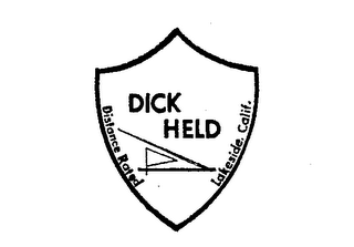 DICK HELD DISTANCE RATED LAKESIDE, CALIF.