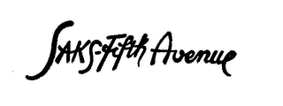 SAKS-FIFTH AVENUE trademark