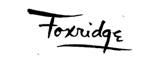 FOXRIDGE trademark