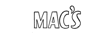 MAC'S trademark