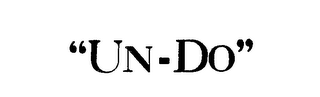 "UN-DO" trademark