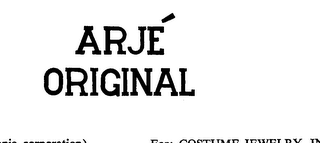 ARJE ORIGINAL trademark