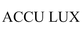 ACCU LUX trademark