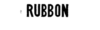 RUBBON trademark