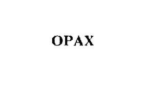 OPAX trademark
