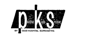 PKS PATIENT KARD SYSTEM BY DEBS HOSPITAL SUPPLIES, INC.