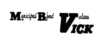 MUNICIPAL BOND VALUES VICK