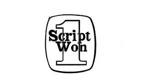 1 SCRIPT WON trademark