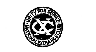 XC UNITY FOR SERVICE-NATIONAL EXCHANGE CLUB